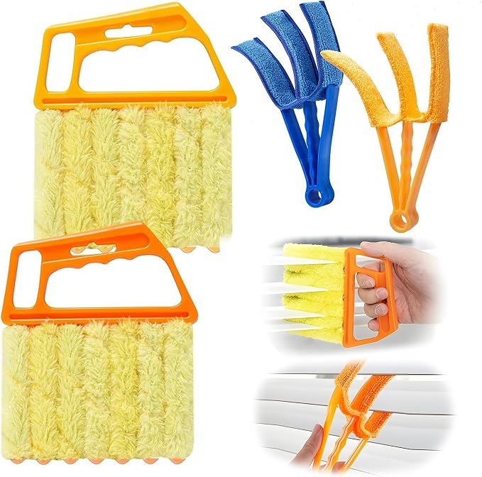 Blind Cleaner Duster Tool, 2026 New Window Venetian Washable 7 Fingers Dusting by Unknown