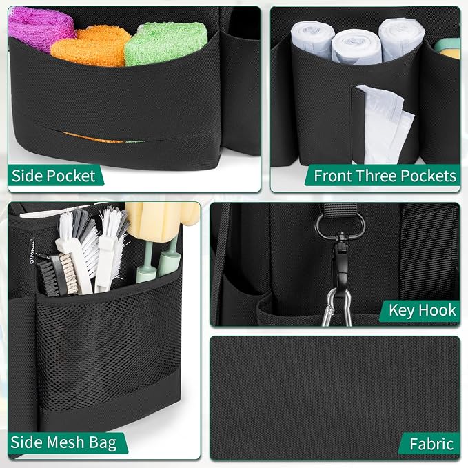 Wearable Cleaning Caddy Bag for Cleaning Supplies, Large Capacity Cleaning - Image 5