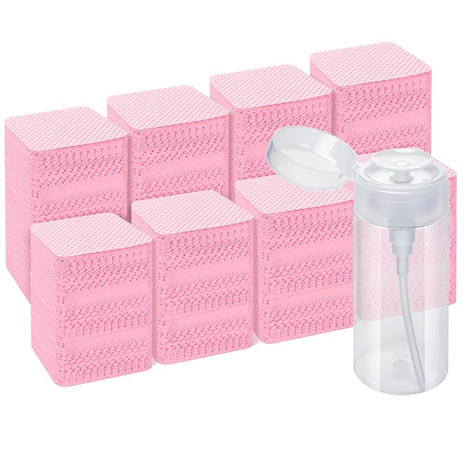 Lint Free Nail Wipes, Acetone Nail Polish Remover 1080PCS by Seonggong