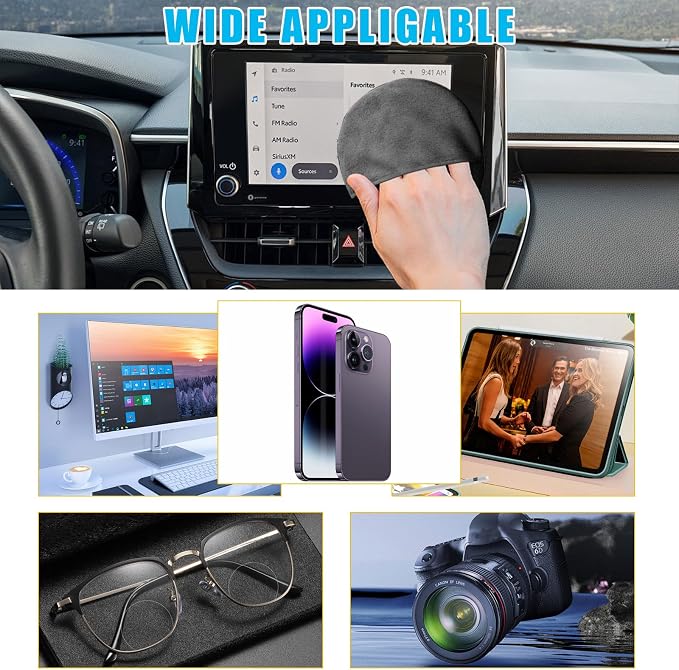 Car Screen Cleaner, Microfiber Auto Screen Cleaning Pad, Foldable Touch Screen - Image 6