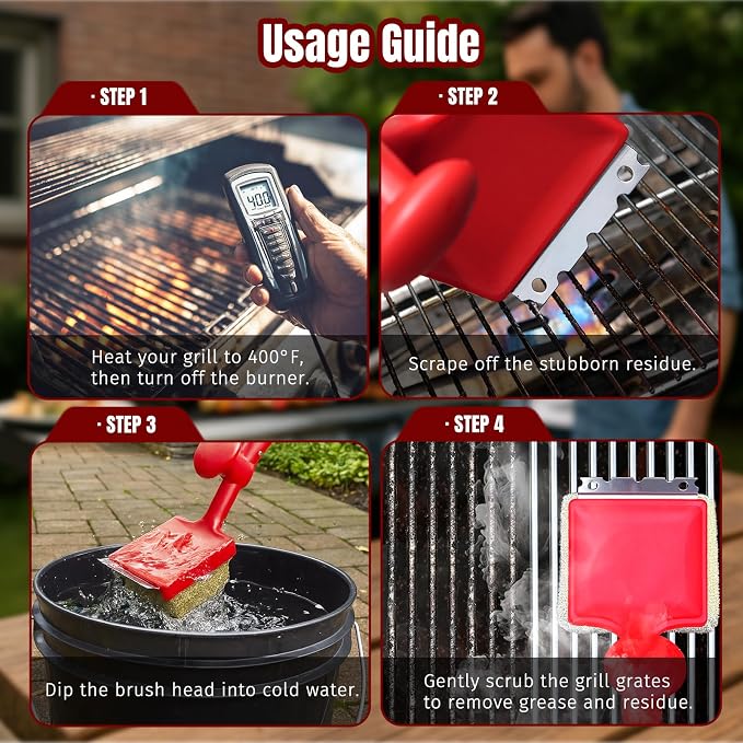 Grill Brush Bristle Free with Aramid Fiber - Image 6