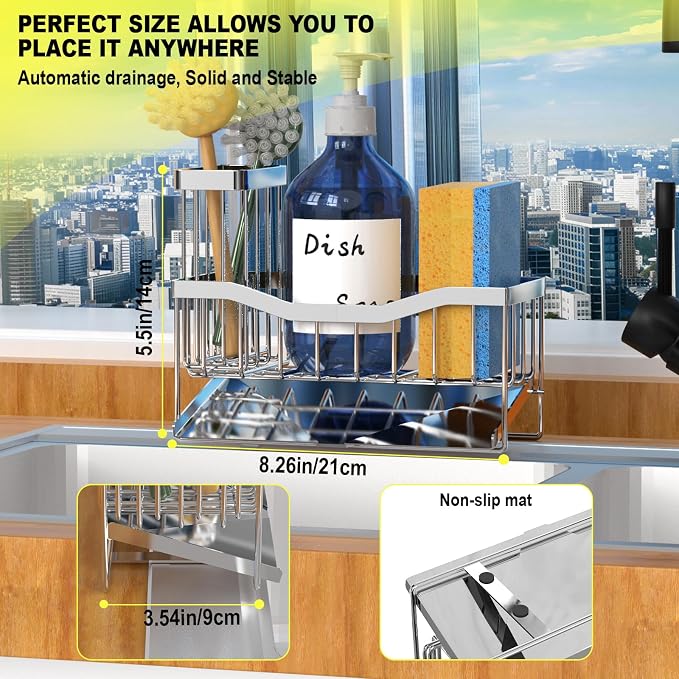 Maifan Sink Caddy Sponge Holder - Image 5