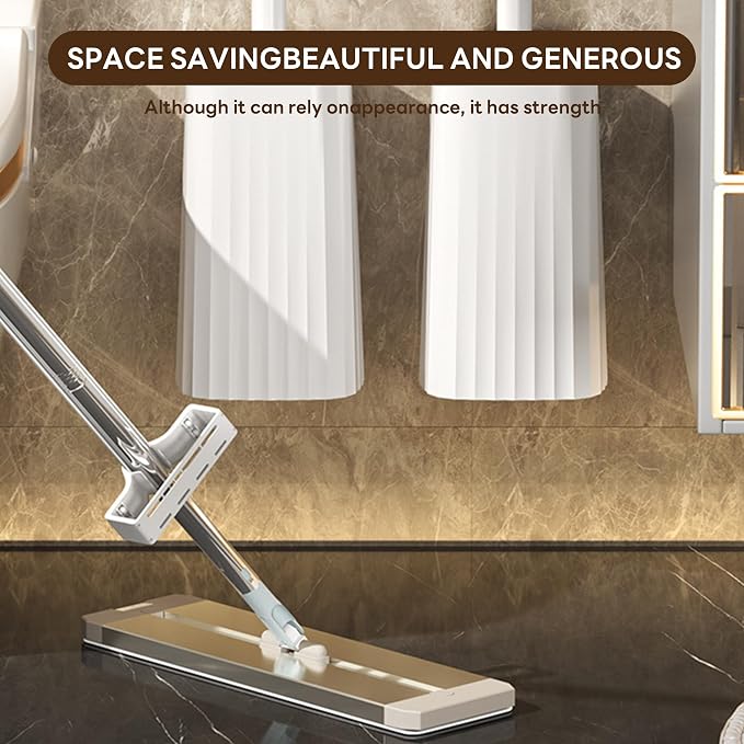 2 Pack Toilet Brush & Holder Set, Lightweight Plastic Handle, Space Saving - Image 4