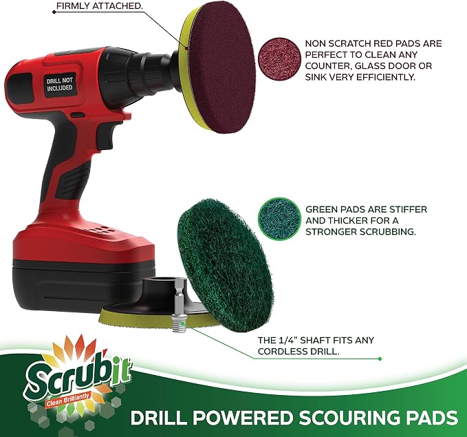 SCRUBIT Drill Brush Power Scouring Pads - Image 5