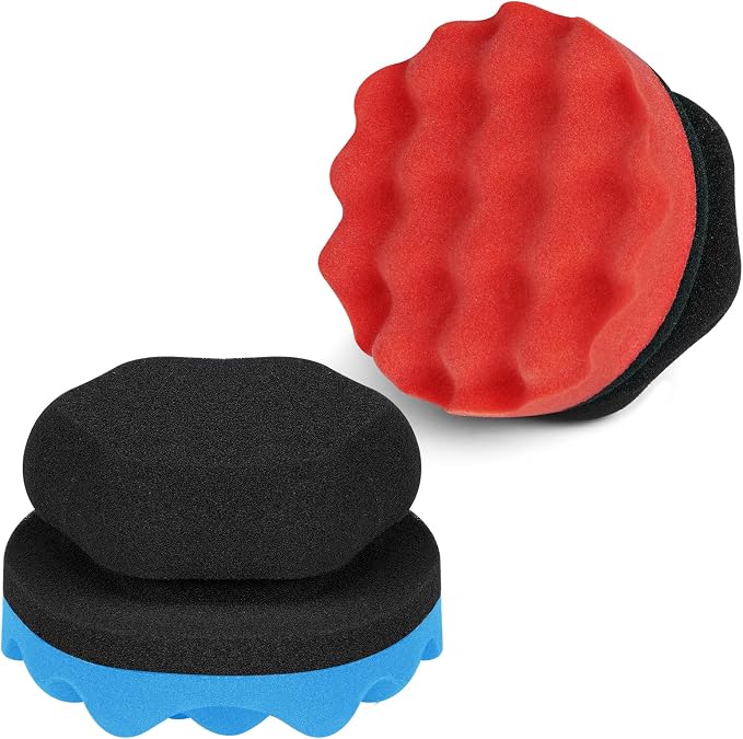 2 Pack Large Tire Shine Applicator Pad, Tire Hex Grip Applicator, Tire Shine by ZHAYAO