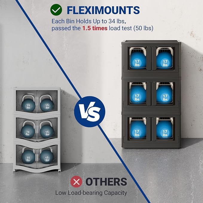 FLEXIMOUNTS 150 QT Stackable Storage Bins - Image 3