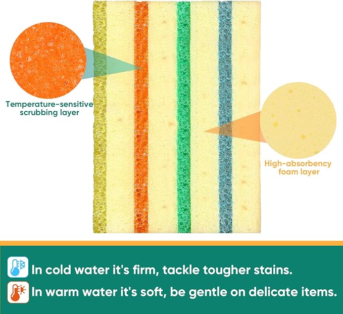 4 Pack Scrub Sponge - Image 3