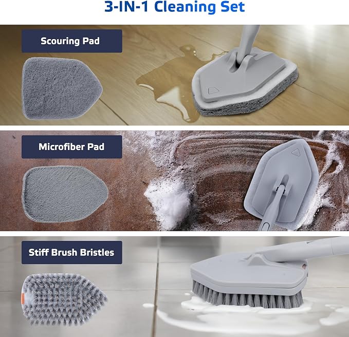 DSV Standard Tile Tub Scrubber Brush Shower Scrubber - Image 3