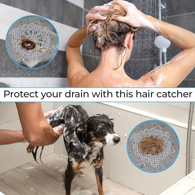25 PCS Disposable Shower Drain Hair Catcher 3.54 Inches Round Drain Hair - Image 5