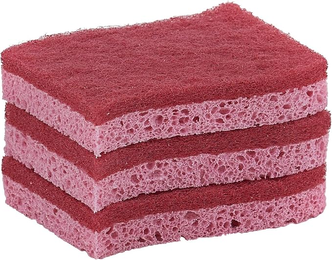 Superio Non-Scratch Cellulose Sponge Kitchen Scrub Sponges by Superio