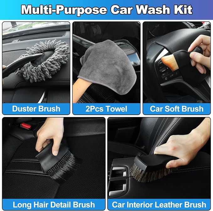 NIKCOSMK Car Cleaning Kit, Car Detailing Kit - Image 6