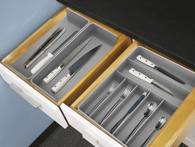 Simple Houseware Expandable Kitchen Drawer Flatware Organizer - Image 5