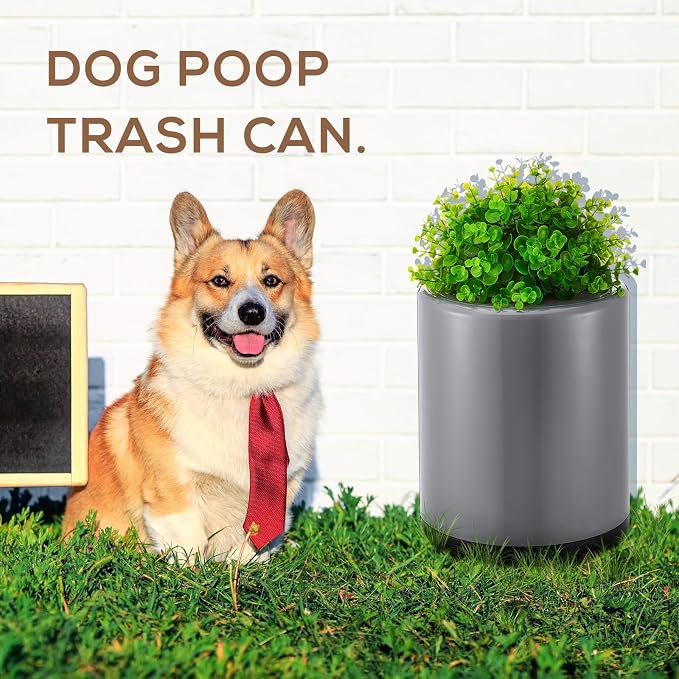 Dog Poop Trash Can Outside 13 L/ 3. 4 Gal Dog Waste Trash Can - Image 7