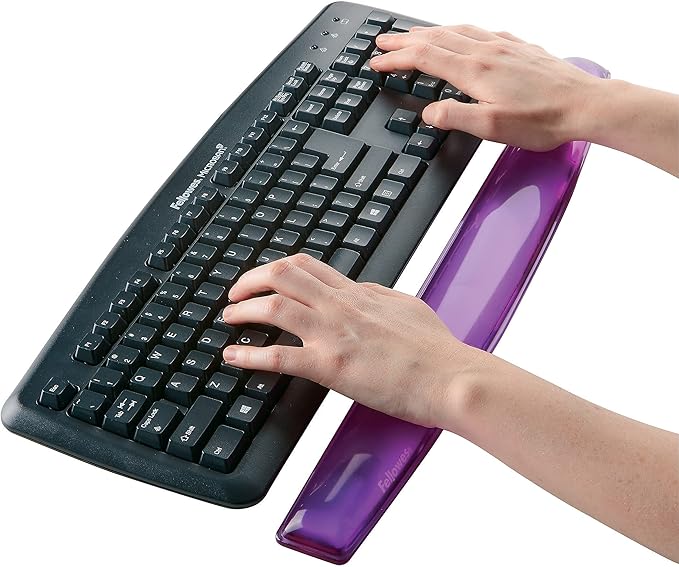 Fellowes Crystals Gel Keyboard Wrist Rest - Image 3