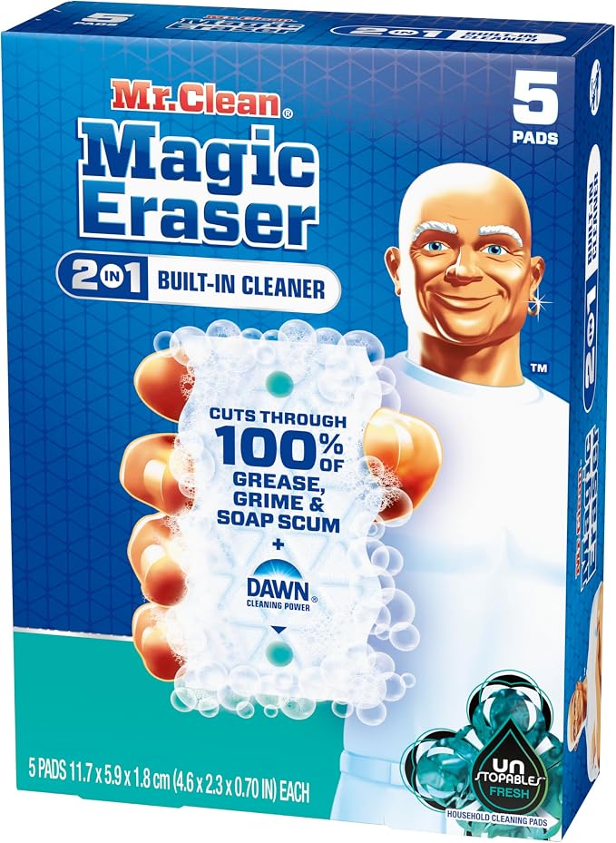 Mr. Clean Magic Eraser Foaming Sponge, All Purpose Cleaner, Dawn Cleaning Power - Image 13