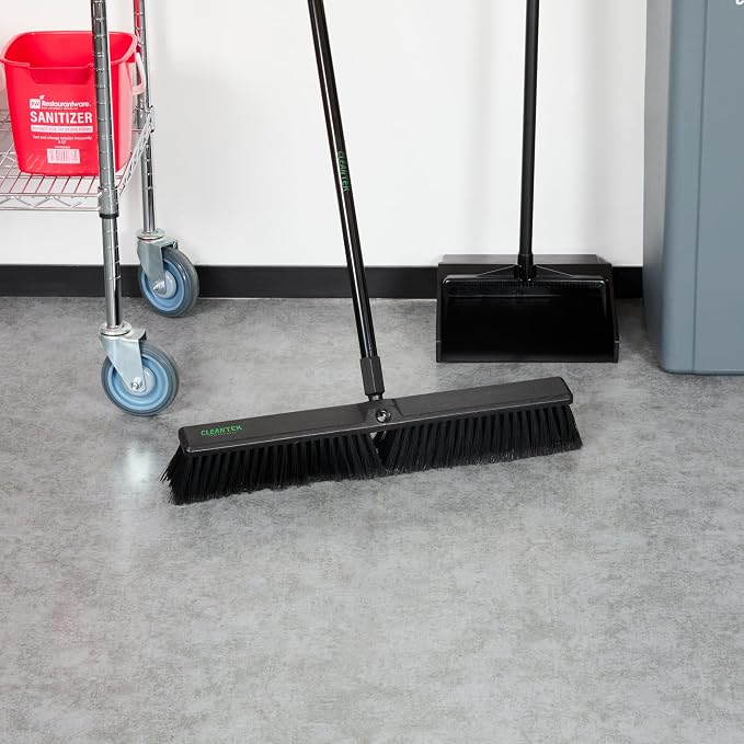 Restaurantware-BROOM HEAD ONLY: Clean Tek Professional 23.62-Inch Push Broom - Image 6