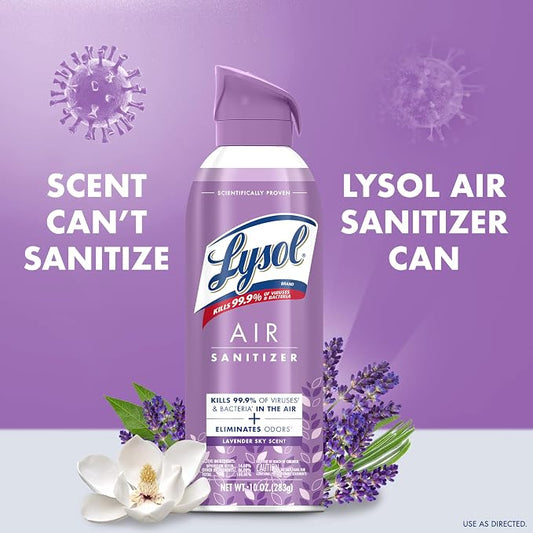 Lysol Air Sanitizer Spray with Odor Eliminator - Image 2
