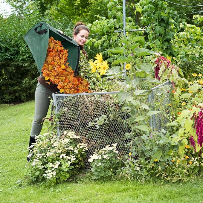 2 Pcs Leaf Collector, Garden Bags, Leaf Bags, High Capacity Leaf Loader - Image 5