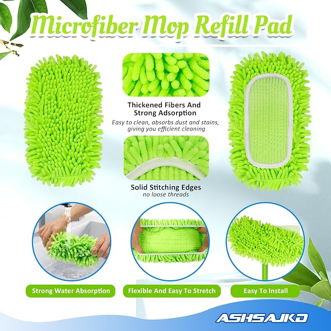 4Pcs for Swiffer Reusable Dry Sweeping Cloths Microfiber Wet Mop Pads Compatible - Image 3