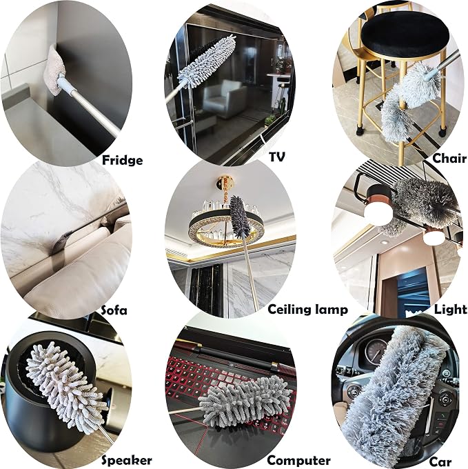 5-in-1 Microfiber Duster with Extension Pole Kit - Image 3