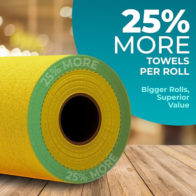 HELOMOR 100 Pack Microfiber Cleaning Cloth Roll - Image 2