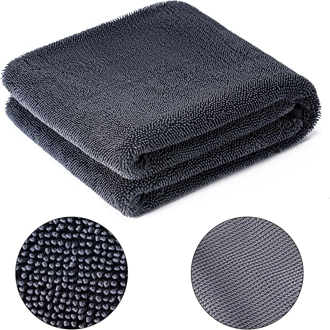 CADONO Large Microfiber Car Drying Towel, Ultra Absorbent Microfiber Cleaning - Image 8