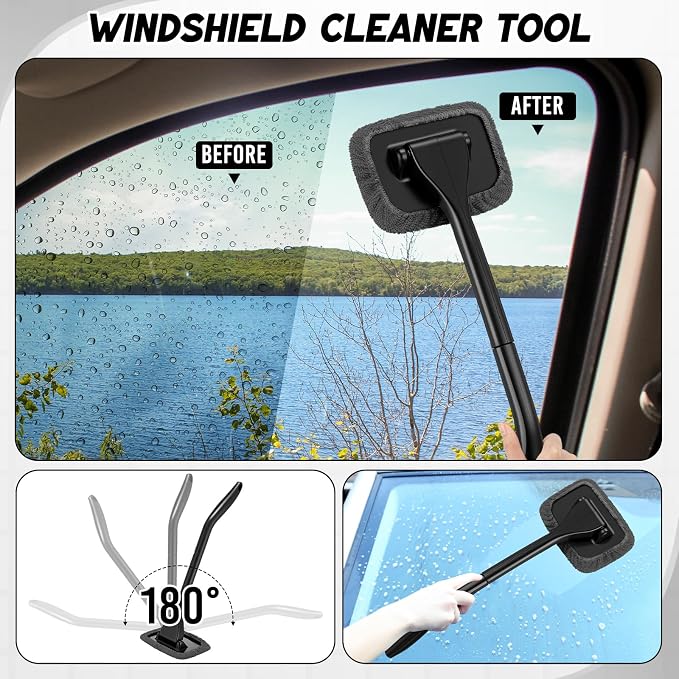 16 Pcs Windshield Cleaner Tool, Car Cleaning Kit - Image 3