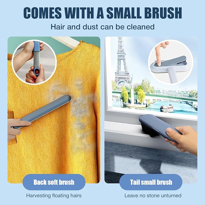 Pet Hair Remover 4 in 1- Reusable Long Handle Dog Hair Remover Brush, Washable - Image 4