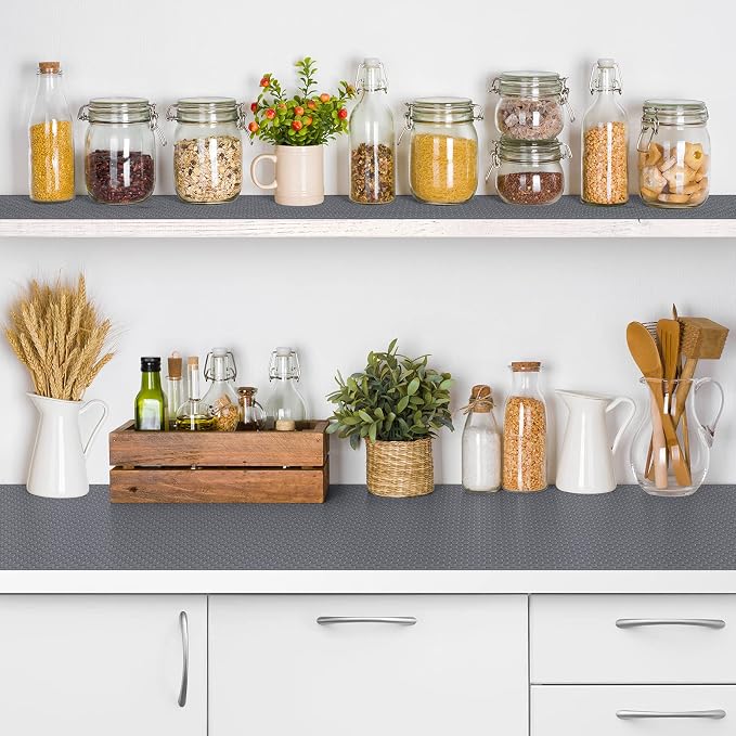Shelf Liners for Kitchen Cabinets Non-Slip Drawer Liner Non Adhesive Cupboard - Image 6