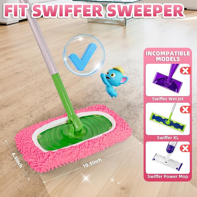 8 Pack Reusable Mop Pads Compatible - Image 2