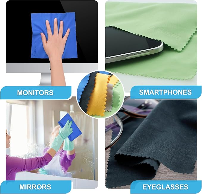Eco-Fused XL Microfiber Cleaning Cloths - Image 6