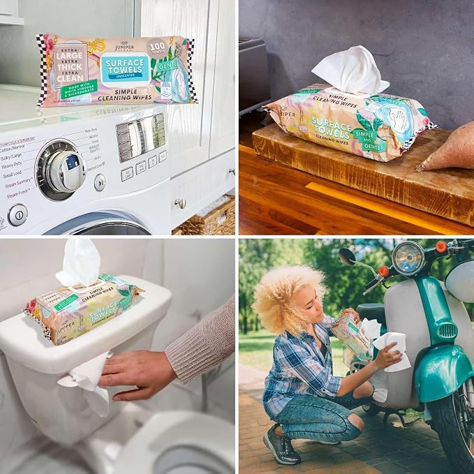 3 Packs Surface Cleaning Wipes Bleach Free, Thick & Large Dispose, All-Purpose - Image 4