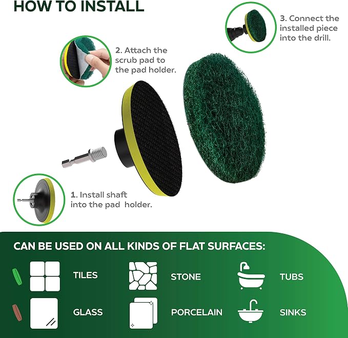 SCRUBIT Drill Brush Power Scouring Pads - Image 3
