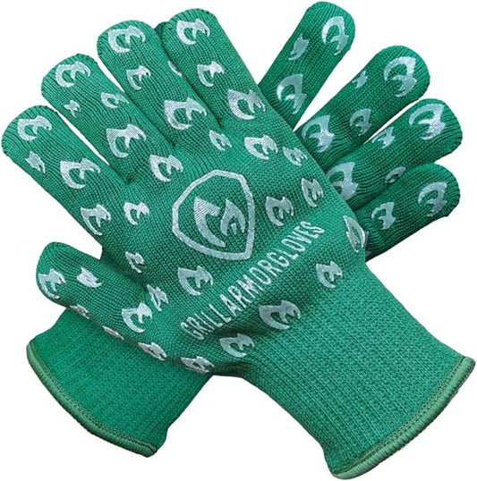 Grill Armor Oven Gloves 932°F Extreme Heat & Cut Resistant Oven Mitts by GrillArmorGloves