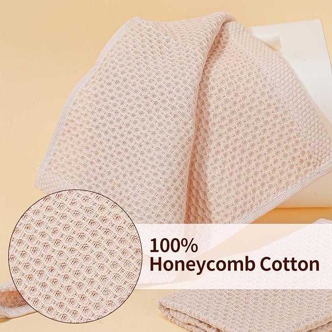 Cotton Dish Cloths 6 Pack, 12x12 Inch – Super Absorbent, Quick-Dry & Reusable - Image 3
