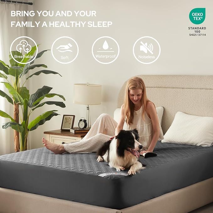 BEDLORE Waterproof Mattress Protector, Noiseless California King Size Mattress - Image 3