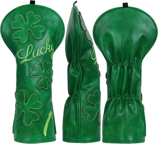 Golf Headcovers Golf Club Head Covers Four Leaf Clover Good Luck Charm - Image 2
