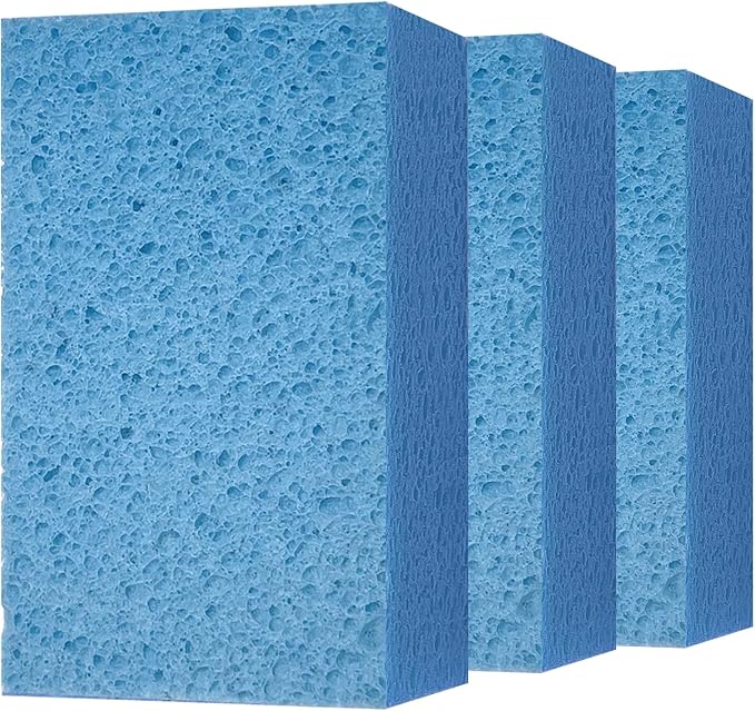 Cleaning and Washing Sponge, 3 Pack Large Extra Thick Heavy Duty Sponge by Mainlyrunmakeupsuppliers