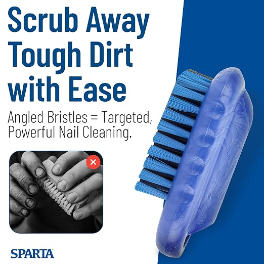 SPARTA Nail Scrub Brush Commercial-Grade, Heavy-Duty Hand and Fingernail Brush - Image 6