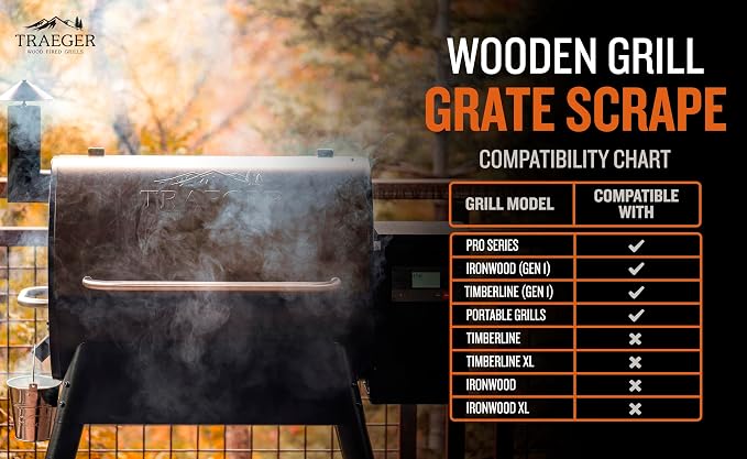Traeger Grills BAC454 Wooden Grill Scraper – Solid Hardwood Grill Grate Cleaner - Image 5