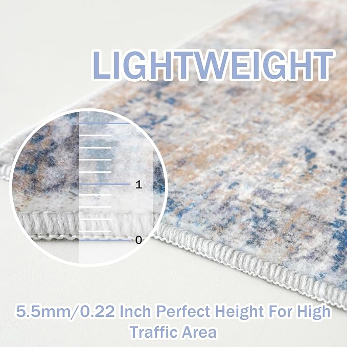 IOHOUZE Abstract Area Rugs 5x7 Ft Washable Rugs - Image 5