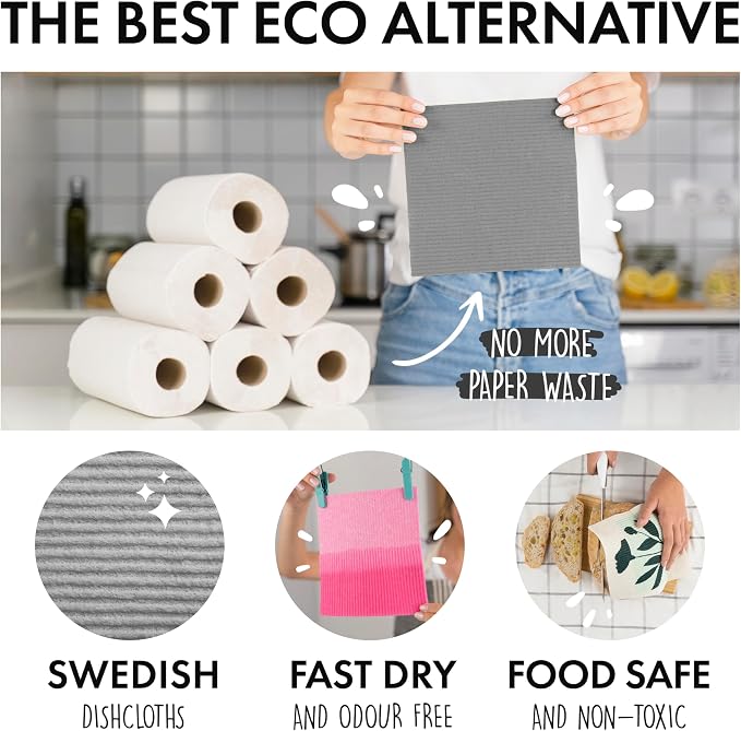 SUPERSCANDI 6 Pack Swedish Dishcloths - Image 6