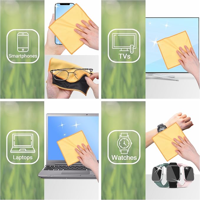 Eco-Fused Microfiber Cleaning Cloths Double-Sided - Image 5
