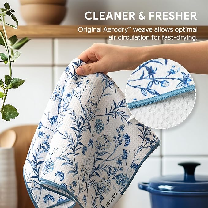 RECYCO Waffle Kitchen Towel Set of 2 - Image 5
