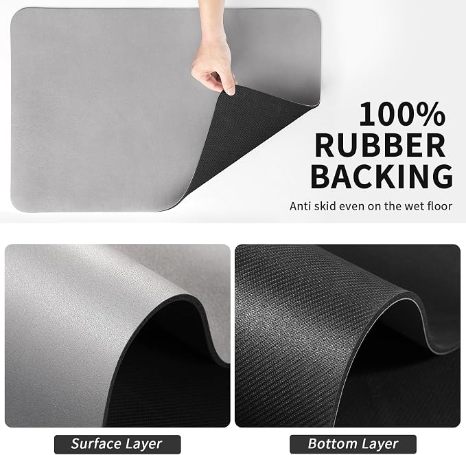 Dish Drying Mat for Kitchen Counter, Heat Resistant Drainer Mats - Image 5