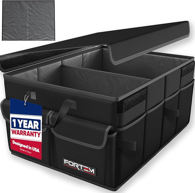 FORTEM Trunk Organizer For SUV Car Trunk Organizer, Foldable Storage, Car by FORTEM