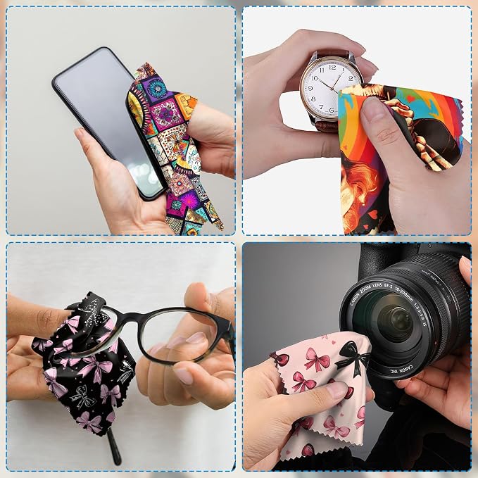 6 PCS Glasses Cleaning Cloth Eyeglass Lens Cleaning Cloth Eyeglasses Wipes - Image 6