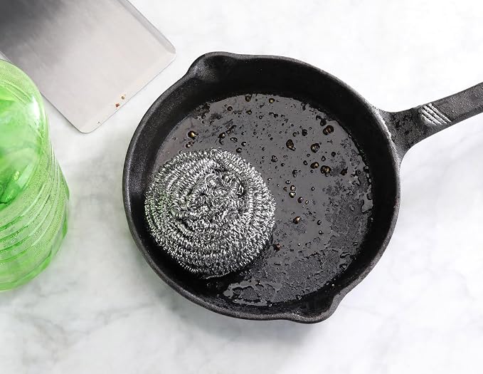 New Star Foodservice 54460 Extra Large Stainless Steel Sponges Scrubbers - Image 5