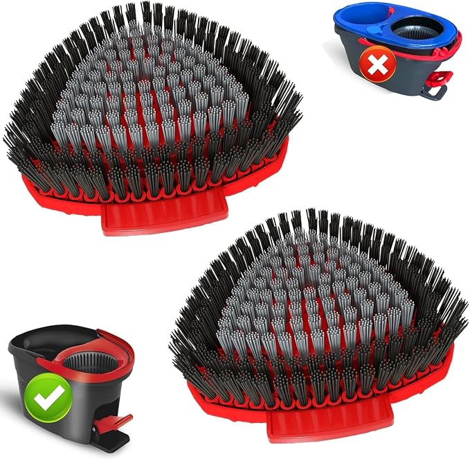 2 Pack Scrubber Mop Replace Head Compatible by Bublador