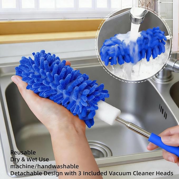 Microfiber Duster for Cleaning, GMLKRY Hand Washable Dusters - Image 3